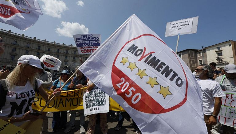 Una manifestación del Movimiento en Roma