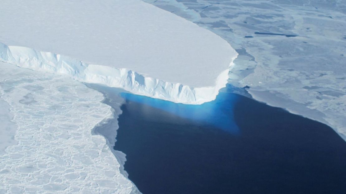 The Thwaites Glacier in Antarctica.