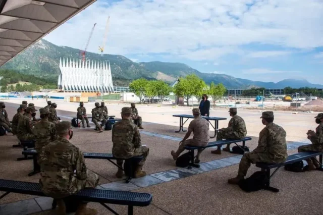 The U.S. Air Force Academy in Colorado is investigating the cadet's death. Credit Trevor CokleyU.S. Air Force Academy AP