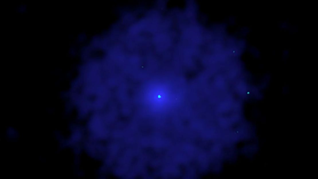 X-ray observations by the European Space Agency's XMM-Newton telescope show the extent of the supernova nebula—a huge cloud of gas and dust—and NASA's Chandra X-ray Observatory locates its central source, a white dwarf star that curiously does not contain hydrogen or helium.