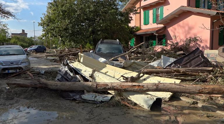 Traversara, el día después de la inundación: el centro de la ciudad arrasado